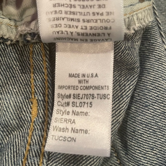 SLVRLAKE Sierra High-Rise Straight Leg Blue Jeans. Tucson Wash. Size 28. - Picture 11 of 12